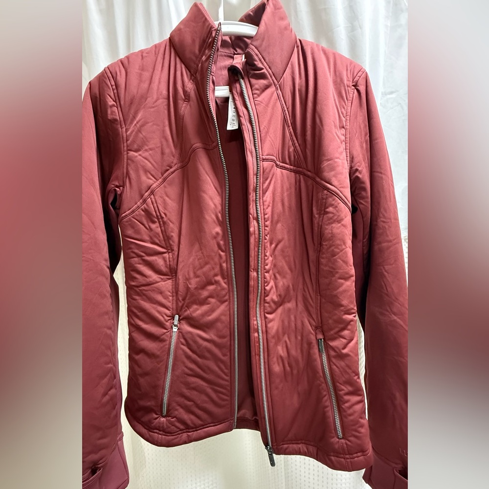 Lululemon Athletica Burgundy Zip-Up Jacket